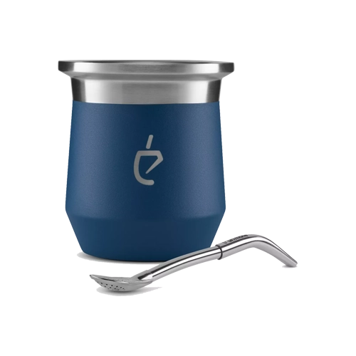 Mate de Acero - Polar Blue + Bombilla